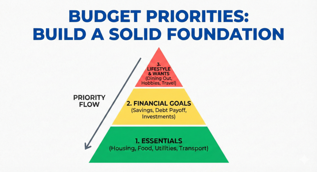 what should be prioritized when creating a budget
