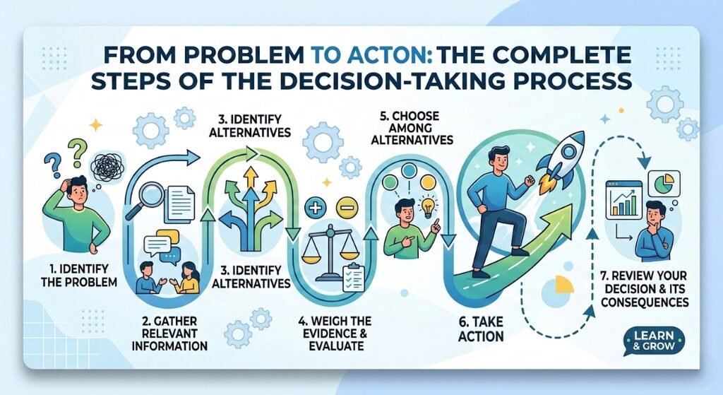 The Complete Steps of the Decision-Taking Process