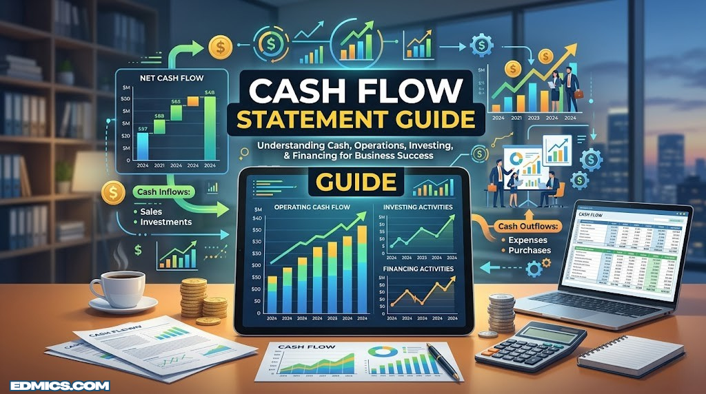 Cash Flow Statement Guide – financial charts and business accounting
